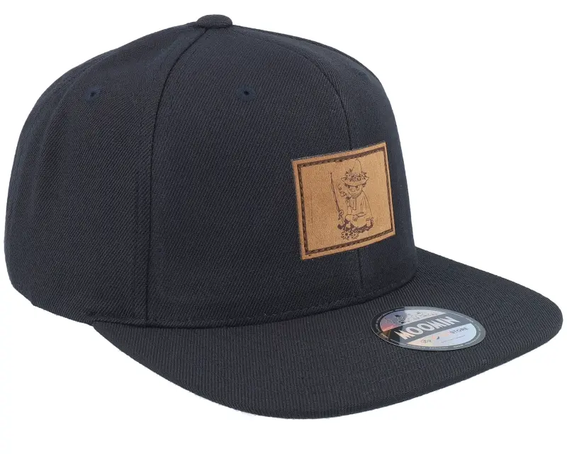 Moomin Snufkin Engraved Patch Black Snapback online