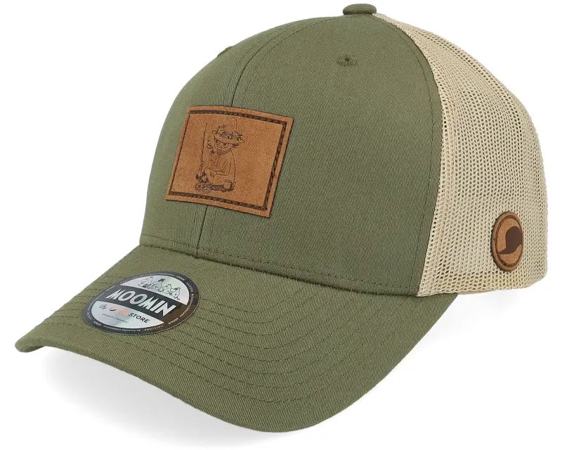 Moomin Snufkin Engraved Patch Green/Khaki Trucker online