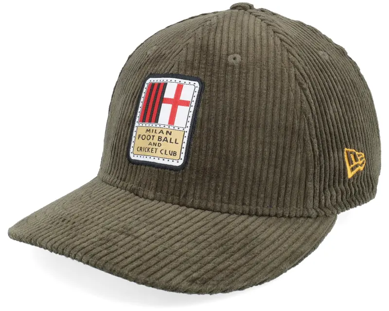 New Era AC Milan Est Logo Corduroy 9FIFTY Low Profile Olive Adjustable online