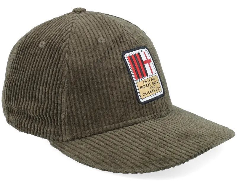 New Era AC Milan Est Logo Corduroy 9FIFTY Low Profile Olive Adjustable online