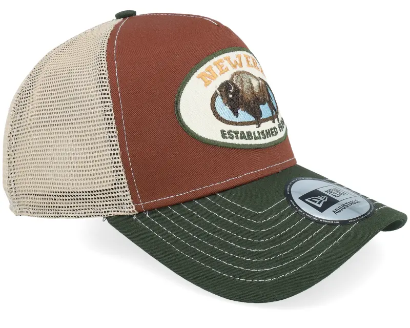 New Era Animal Patch Brown/Dark Green Trucker online