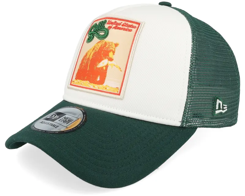 New Era California Patch White/Green A-Frame Trucker online
