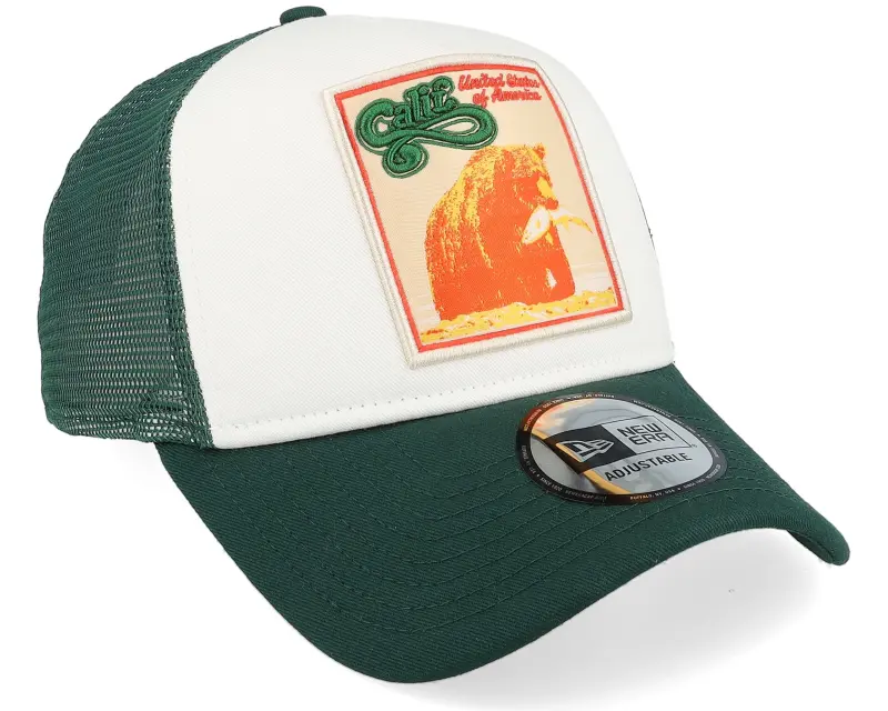 New Era California Patch White/Green A-Frame Trucker online