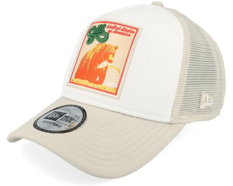 New Era California Patch White/Stone A-Frame Trucker online