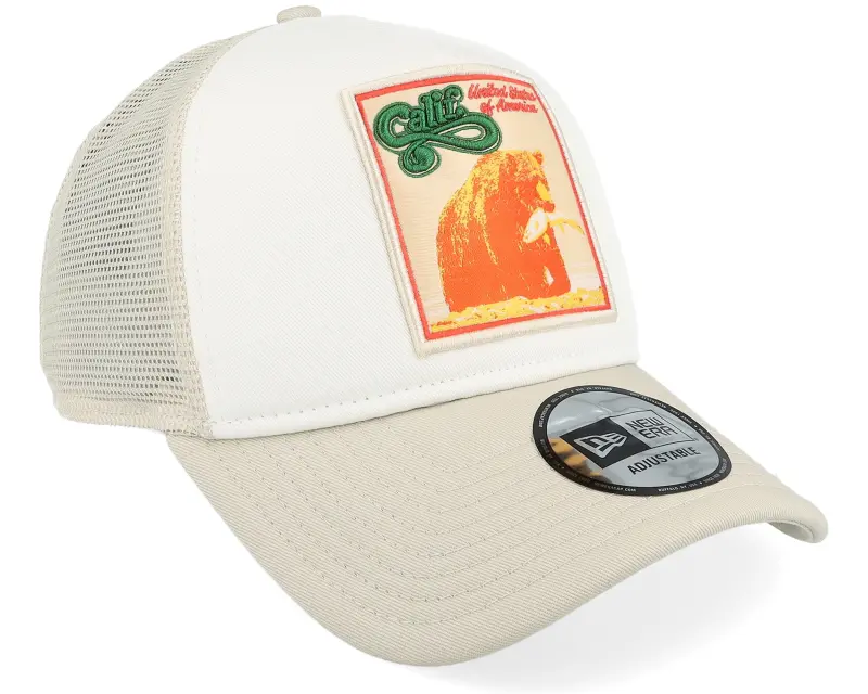 New Era California Patch White/Stone A-Frame Trucker online