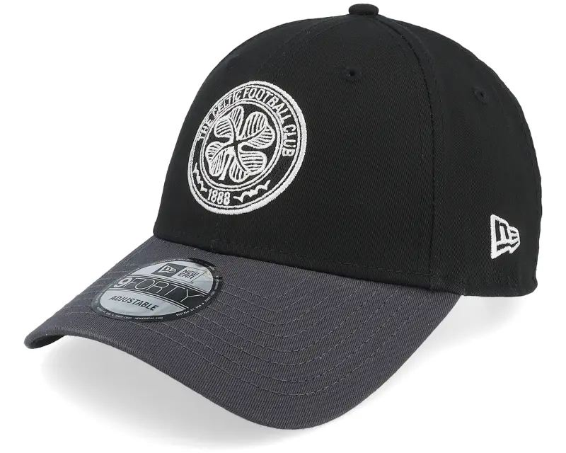 New Era Celtic FC Contrast Visor 9FORTY Black/Charcoal Adjustable online