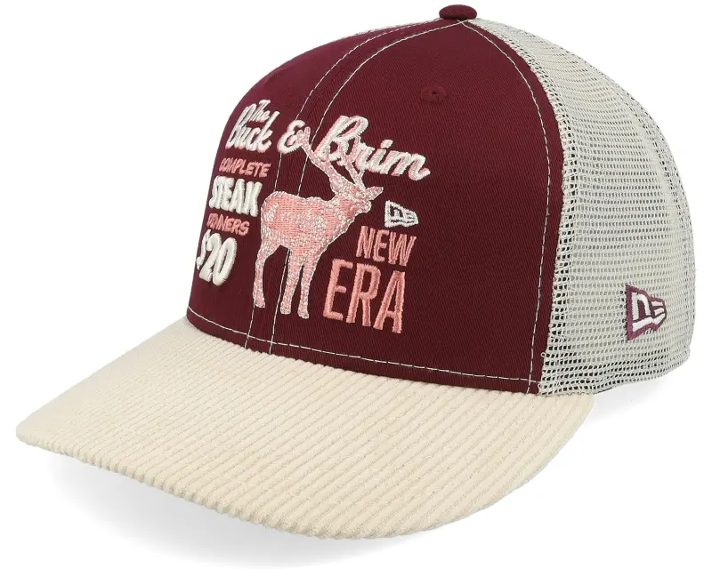 New Era Corduroy 9FIFTY Pc Burgundy/Stone Trucker online