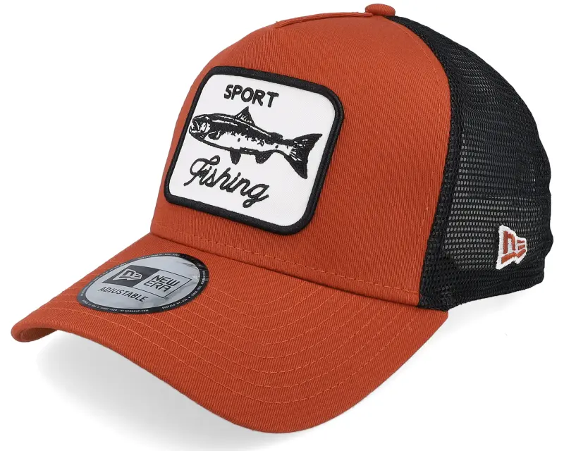 New Era Fishing Patch Copper/Black Trucker online