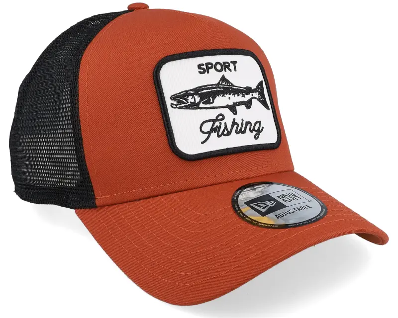 New Era Fishing Patch Copper/Black Trucker online