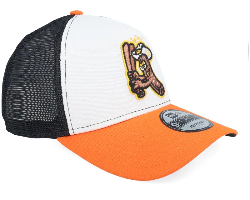 New Era Hatstore Exclusive x San Jose Giants Copper Churros 9FORTY White/Orange/Black A-Frame Trucker online