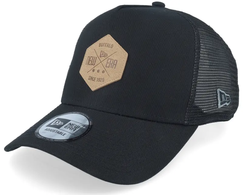 New Era Heritage Patch 9FORTY Black A-Frame Trucker online
