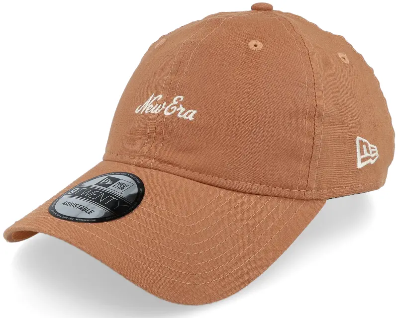 New Era Linen 9TWENTY Brown Dad Cap online