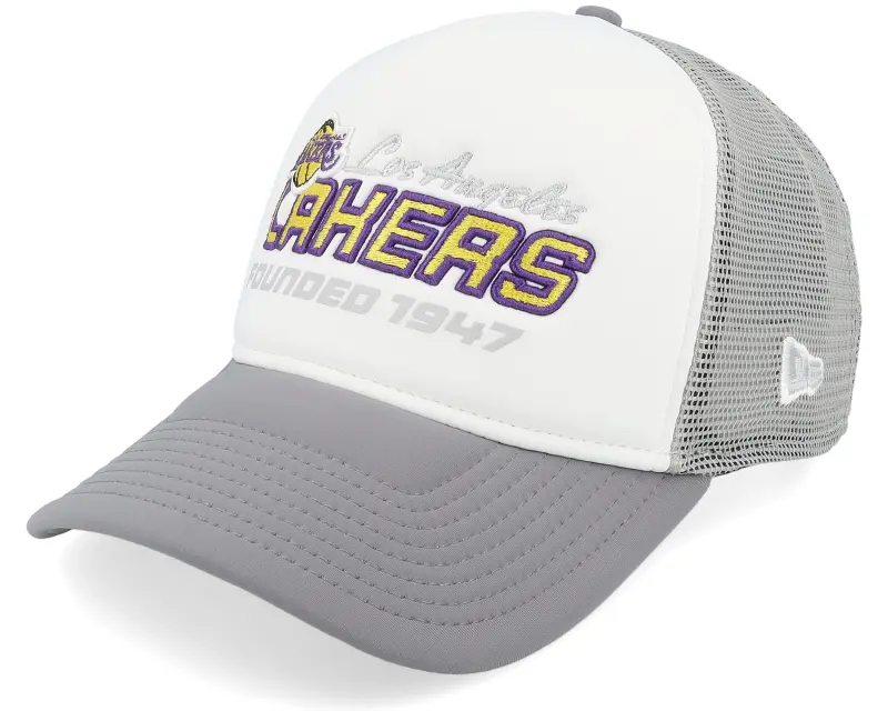 New Era NBA Graphic White/Grey A-Frame Trucker online