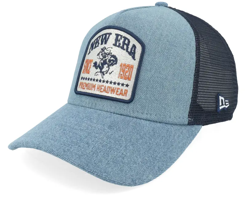 New Era Ne Denim Patch Denim/Navy A-Frame Trucker online