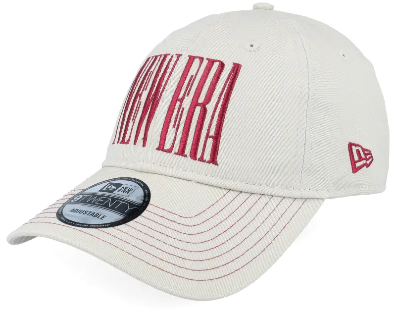 New Era Ne Wordmark 9TWENTY Stone/Cherry Jam Dad Cap online