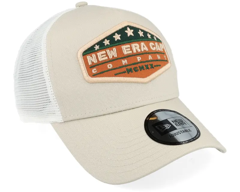 New Era New Era Co Patch Stone/White A-frame Trucker online