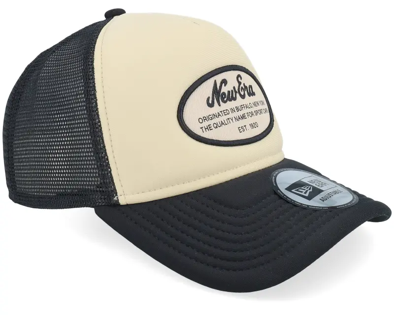 New Era Oval Foam Patch Stone/Black Trucker online