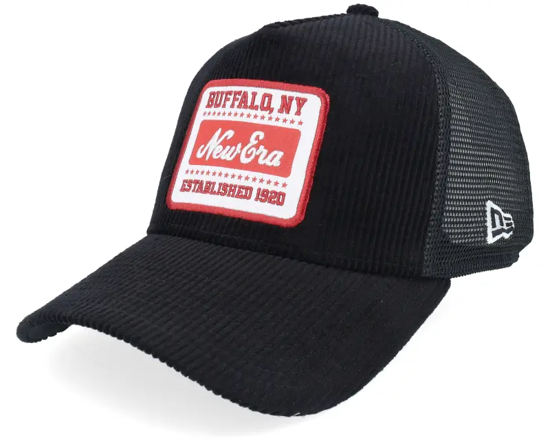 New Era Patch Buffalo NY Cord A-Frame Black Trucker online
