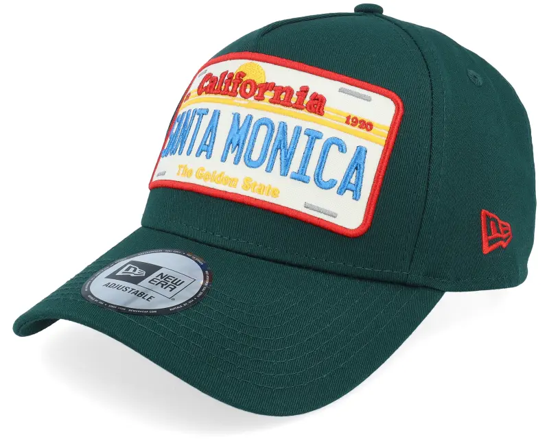 New Era Santa Monica License Plate California Dark Green A-Frame Adjustable online