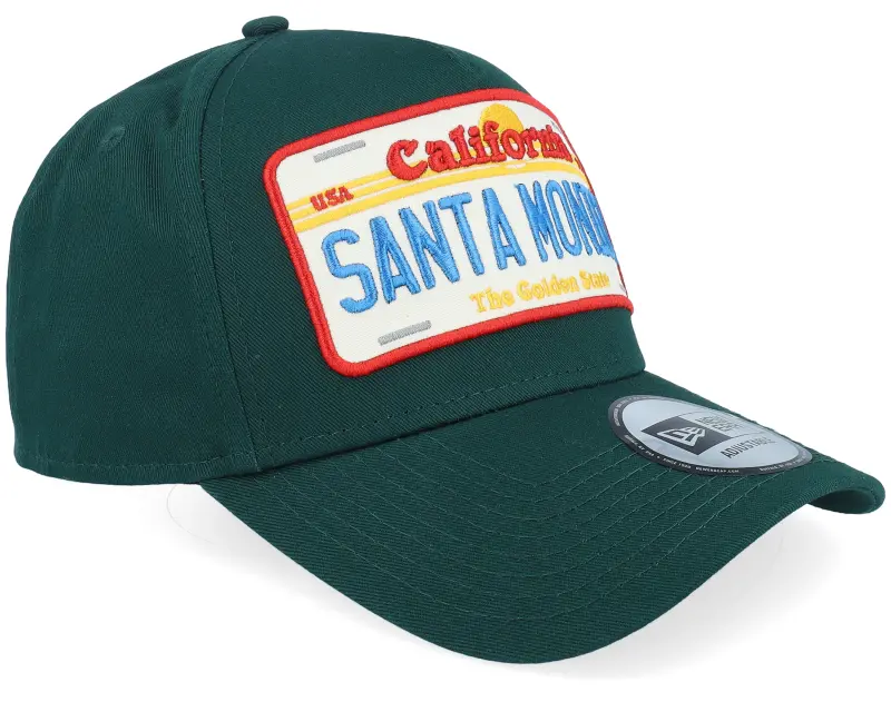 New Era Santa Monica License Plate California Dark Green A-Frame Adjustable online