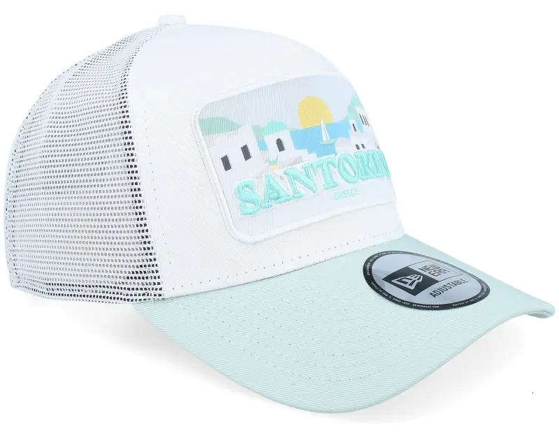 New Era Santorini Summer White/Mint A-Frame Trucker online