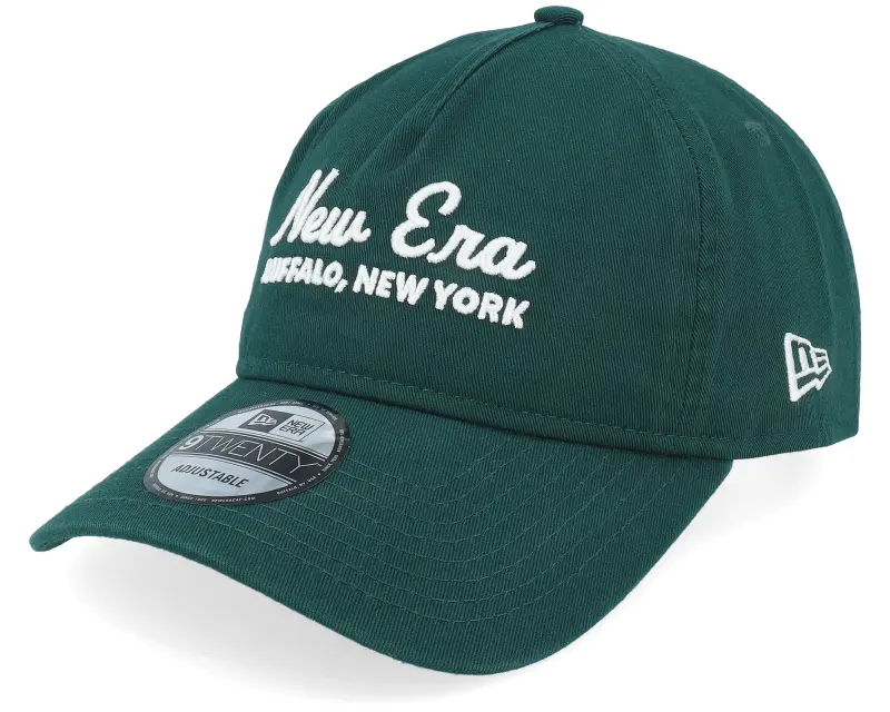 New Era Script 9TWENTY Dark Green A-Frame Adjustable online