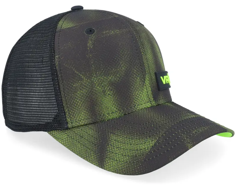 New Era VR46 Halftone All Over Print 9FIFTY Ss Vr46 Black/Neon Green Trucker online