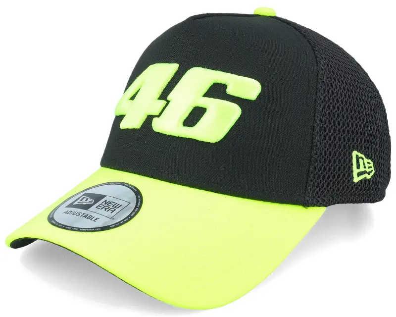 New Era VR46 Vale Black/Neon Yellow A-frame Adjustable online