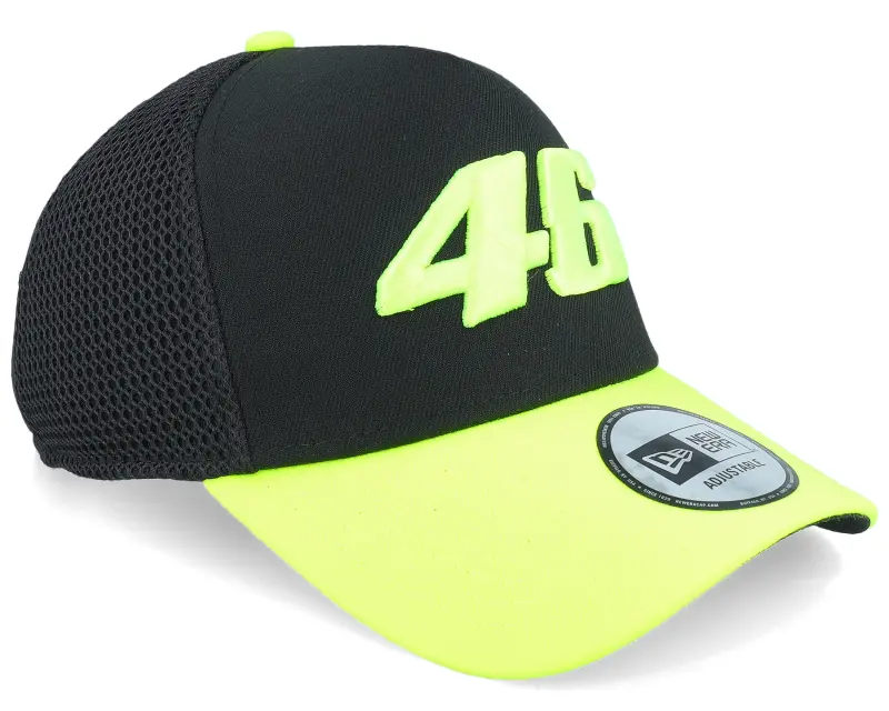New Era VR46 Vale Black/Neon Yellow A-frame Adjustable online