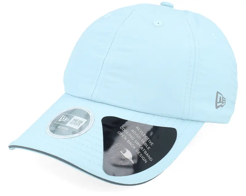 New Era Womens Open Back Pony Tail Cap Pale Blue Dad Cap online