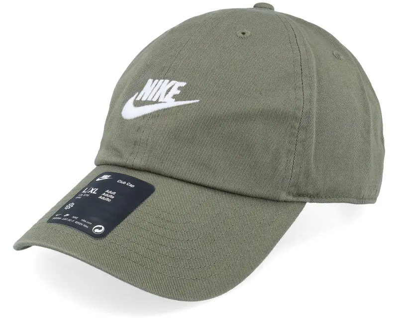 Nike Club Cap Futura Washed Medium Olive/White Dad Cap online