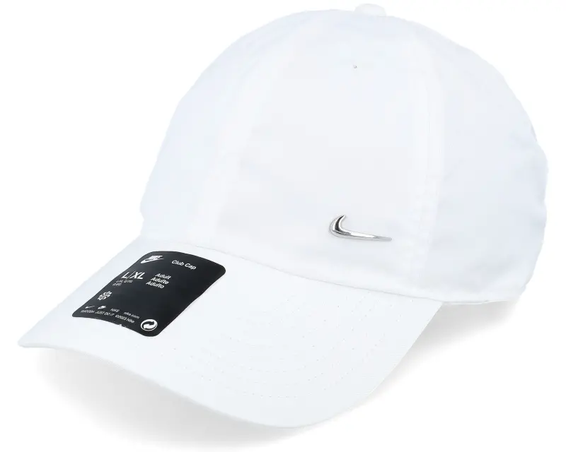 Nike Club Cap Metal Swoosh White/Metallic Silver Dad Cap online