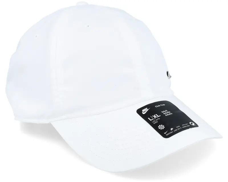 Nike Club Cap Metal Swoosh White/Metallic Silver Dad Cap online