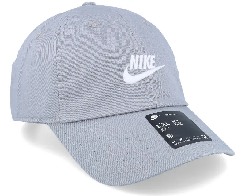 Nike Club Futura Wash Particle Grey/White Dad Cap online