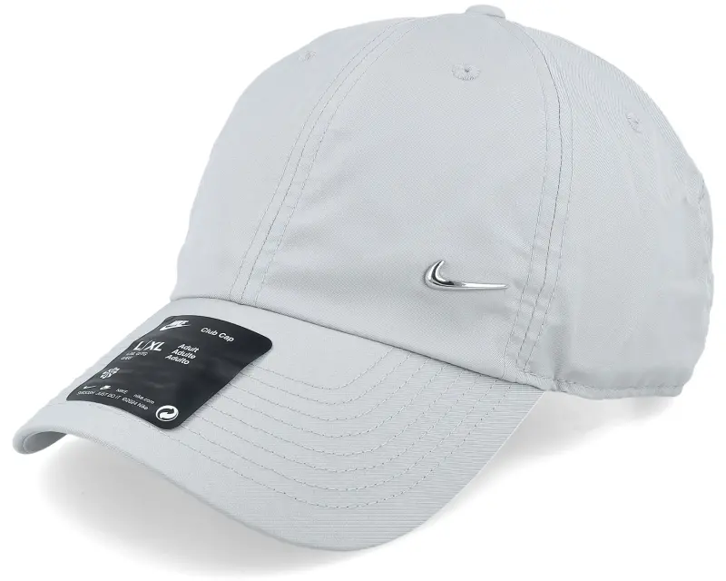 Nike Dri-fit Club Light Smoke Grey/Met Silver Dad Cap online