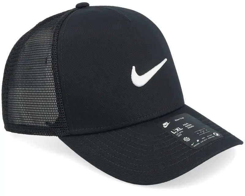 Nike Rise Swoosh Black A-Frame Trucker online
