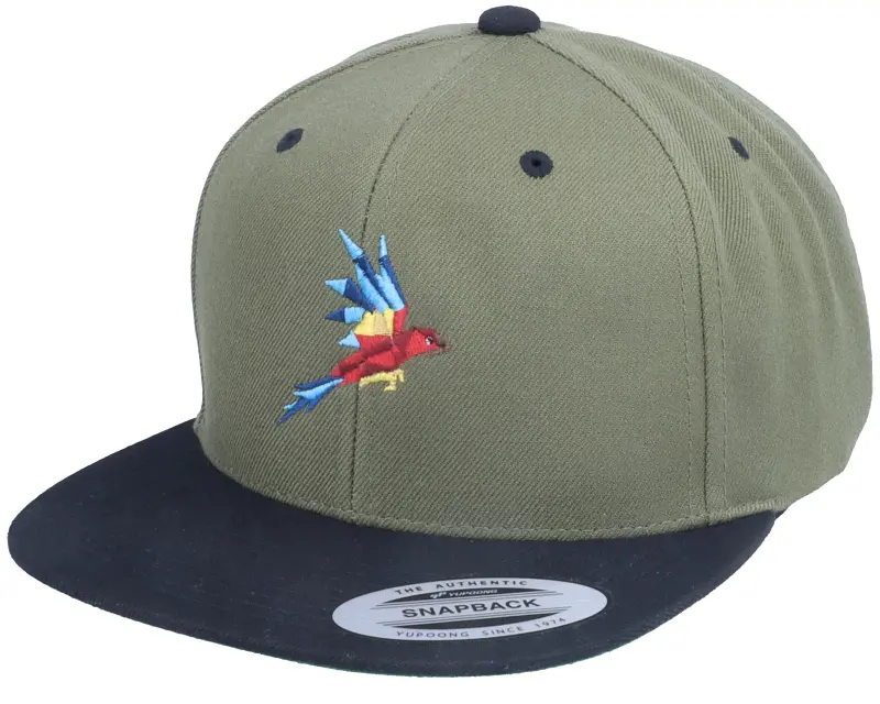Origami Flying Paper Parrot Coyote Olive/Black Snapback online