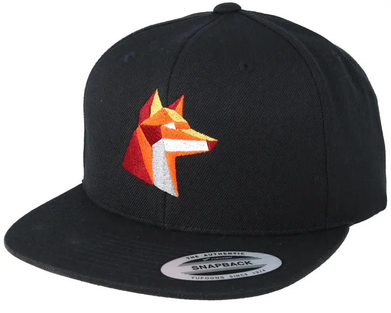 Origami Paper Fox Black Snapback online
