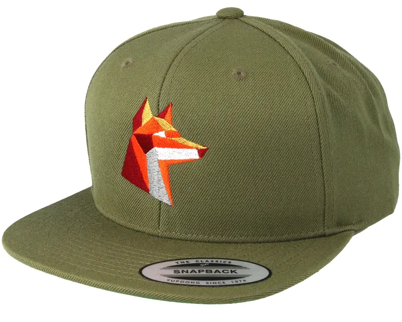 Origami Paper Fox Green Snapback online