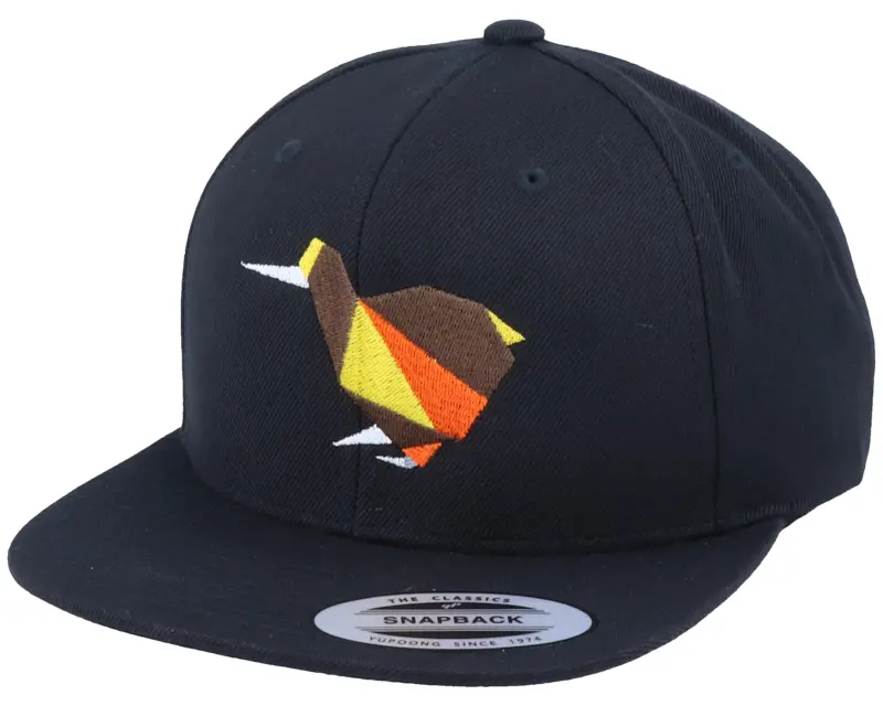 Origami Paper Kiwi Bird Black Snapback online