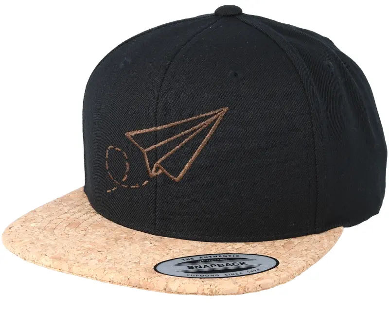 Origami Plane Black/Cork Snapback online