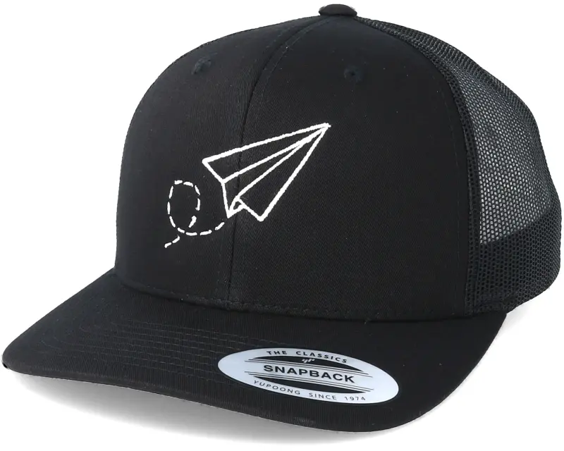 Origami Plane Black Trucker online