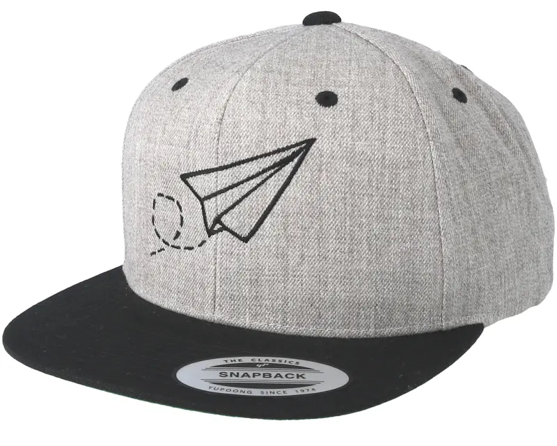 Origami Plane Grey/Black Snapback online