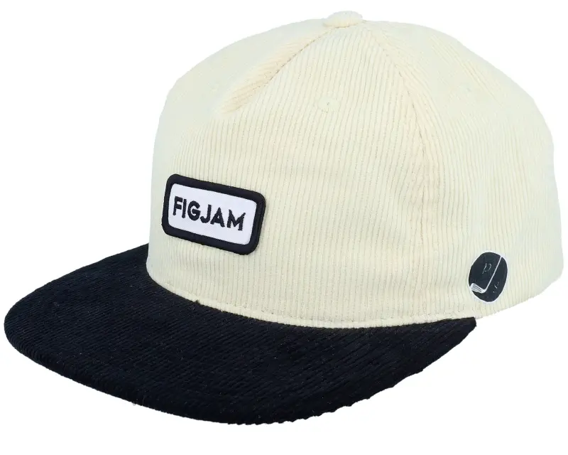 Pins & Stripes Figjam Golf Cord Ivory/Black Snapback online