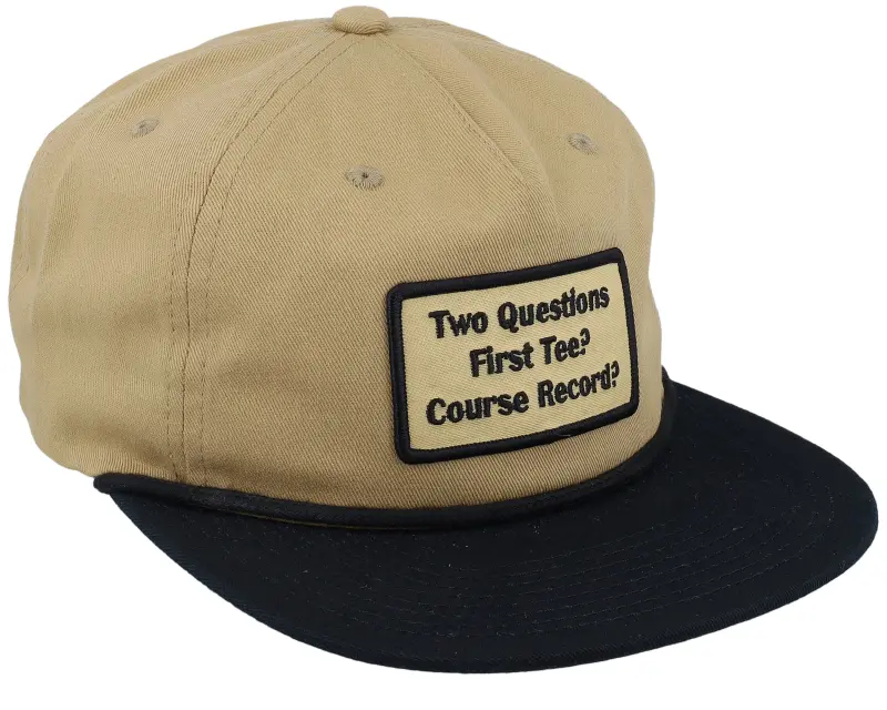 Pins & Stripes Golf Patch Logo Rope Khaki/Black Snapback online