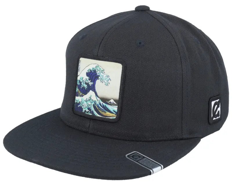 Public Domain Hokusai The Great Wave Black Snapback online
