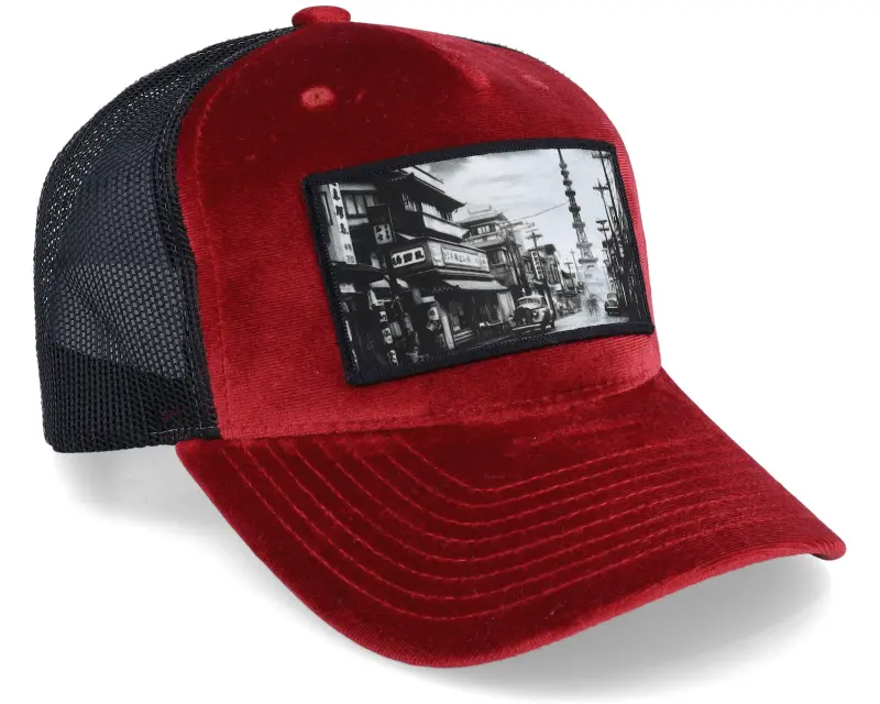 Public Domain Japan Red/Black Velvet Trucker online