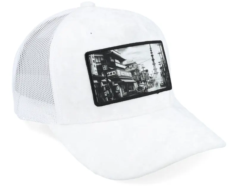 Public Domain Japan White/White Velvet Trucker online
