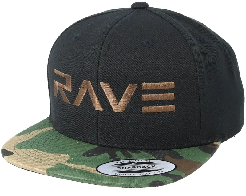 Rave Brand Brown Black/Camo Snapback online