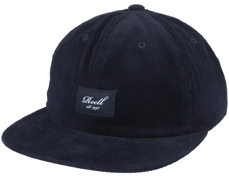 Reell Flat 6-Panel Cap Black Cord Snapback online